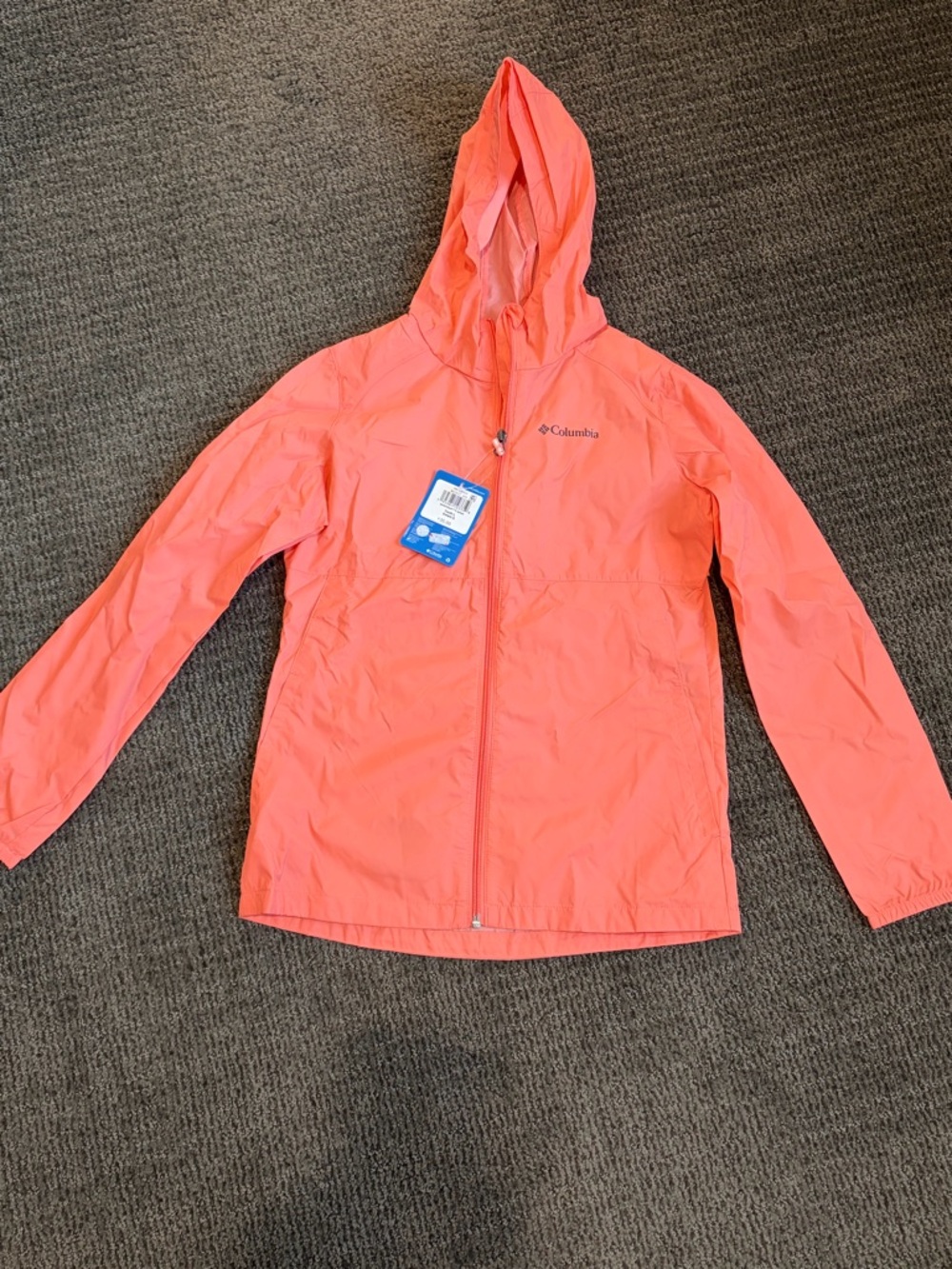 NWT Columbia Girls Switchback II Jacket - Bright Coral - Youth L (14/16)
